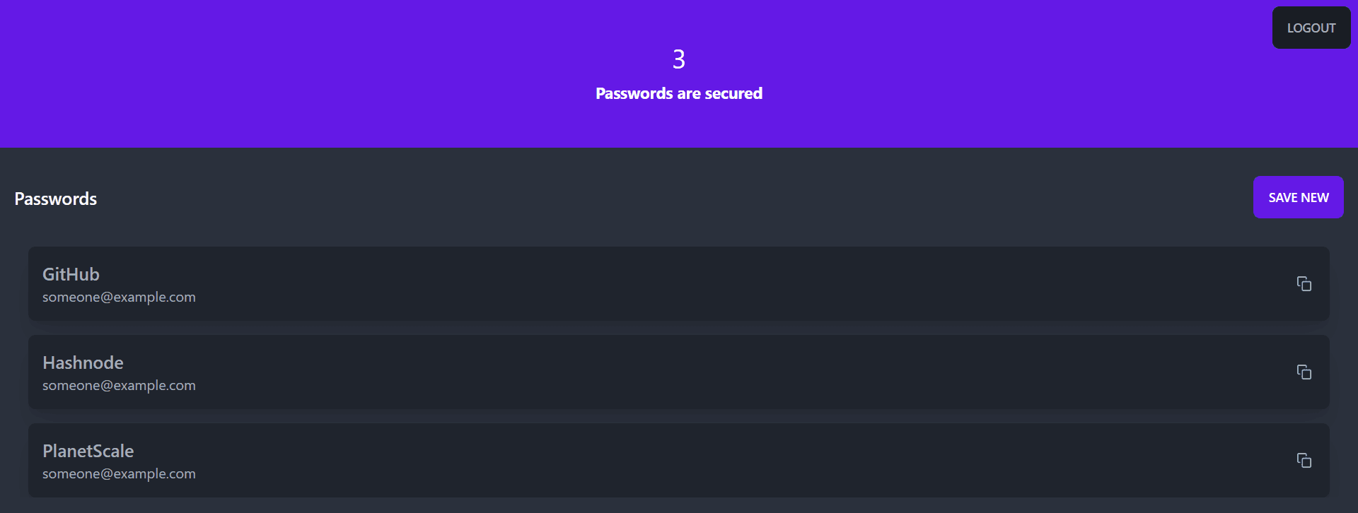 Introducing OnePass - The encrypted safe password manager!